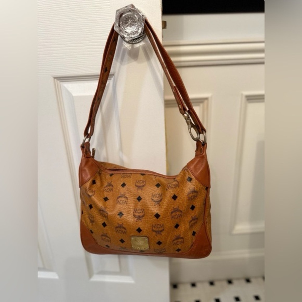 MCM vintage cognac hobo crossbody - Picture 8 of 14